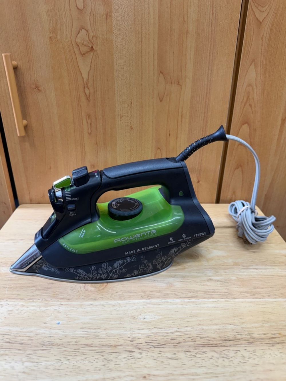 Rowenta DW 6080 Eco Intelligence Green and Black Steam Iron